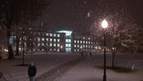 Spring Snow Library Quad Eve 2012